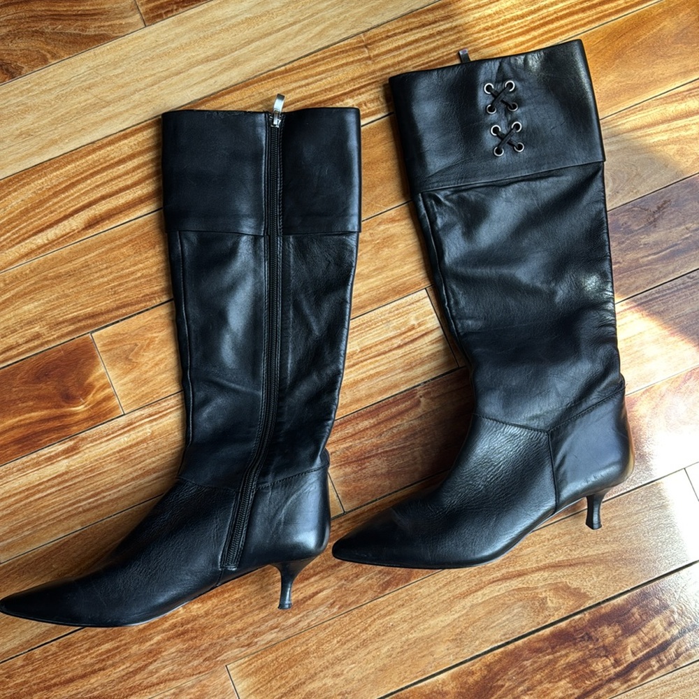 Ellen Tracy Patsy Leather Boot 8.5 - image 4